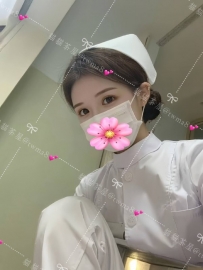 希妍 160-45-C-21歲 #台中 12000（1節/1s） ■ 可愛實習護士 青春