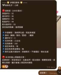 客評① 小妍 160-45-C-20歲 #台中 18000（60分鐘/1s） 舞蹈學生