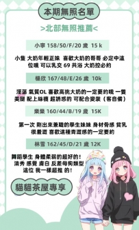 北部無照名單來啦 看看有沒有你喜歡的那一位吧～各種類型